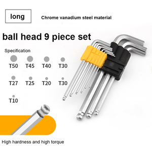 Factory Wholesale Special L Type Wrench <strong>Set</strong> 9pc Short Long Arm Custom Ball Head Hex Wrench <strong>Key</strong> <strong>Set</strong> - Product Image 6