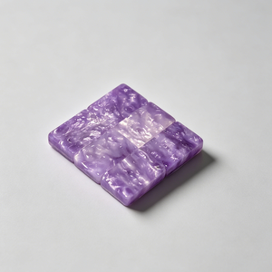 Fichas de Mahjong de Resina Color Lavanda Púrpura, Estilo Americano, con Diseño Estético de Perlas - Product Image 1