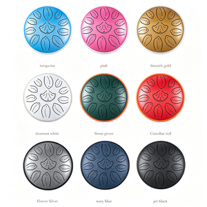 Mini 6 Inch 11 Notes Ginkgo Steel Tongue <b>Drum</b> Set for Meditation Yoga Sound Healing Percussion <b>Drum</b> - Product Image 1