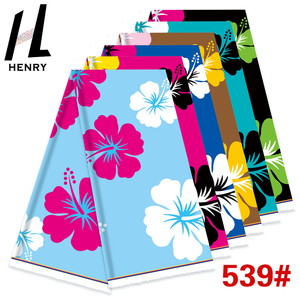 <span class=keywords><strong>Henry</strong></span> Big Floral Pattern Design <span class=keywords><strong>Fond</strong></span> noir Tissu imprimé de couleur vive pour robe Mumu - Product Image 5