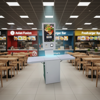Terminal de commande en libre-service à écran tactile personnalisable au prix d'usine, kiosques de paiement pour restaurants, système d'exploitation Windows/Android, 1 an