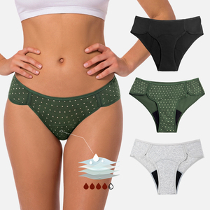 OEM ODM Op Maat Gemaakte 4-laags Lekvrije Menstruatieondergoed Zonder PFAS Absorberend Ademend Katoenen Menstruatiebroekjes voor Tienermeisjes - Product Image 1