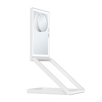 New Multifunctional Desktop Portable Folding Led Square Standing Cosmetic Mirror Plastic Frame Glass Storage Box 10 Times