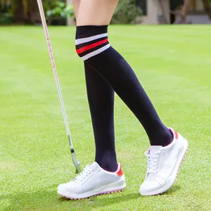 UPF50+ गोल्फ सन प्रोटेक्शन सॉक्स, घुटने के ऊपर आइस सिल्क सांस लेने योग्य कूल स्टॉकिंग्स
