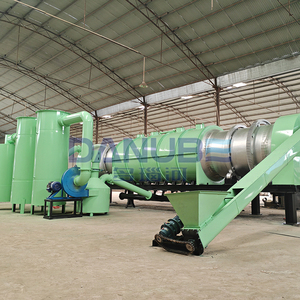 Horno de Carbonización Rotatorio de 10m, Acero al Carbono, Ahorro de Energía, Equipo de Producción Continua de Biocarbón, Motor con Rodamientos, Marca DANUBE - Product Image 4