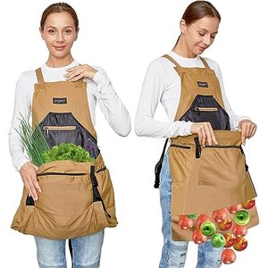 Échantillon gratuit Sac de récolte pliable personnalisé Sac de cueillette de fruits Poche de rangement pour la récolte de fruits et légumes Tablier de récolte - Product Image 1