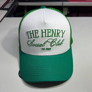 <span class=keywords><strong>Gorras</strong></span> de Béisbol de Malla Blanca y Verde de Alta Calidad OEM, <span class=keywords><strong>Gorras</strong></span> Trucker Personalizadas con Nombre Bordado, Gorra de Golf de 5 Paneles con Cierre a Presión - Product Image 3