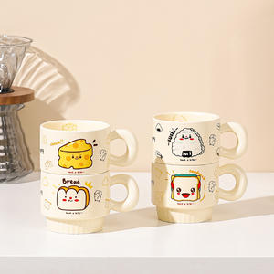 Hot Selling Cute Breakfast Milk Porcelain <strong>Cup</strong> With <strong>Edible</strong> Grade Silicone Lid and Spoon Wholesale Ceramic <strong>Coffee</strong> Mug <strong>Cup</strong> - Product Image 5