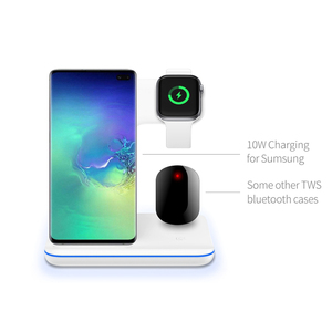 Leadingplus 2020 15w Universal 3 en 1 teléfono móvil cargador inalámbrico Qi para Iphone Smartwatch <span class=keywords><strong>Airpods</strong></span> - Product Image 4