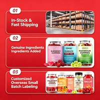 Gummies aux fruits et légumes sans sucre OEM, saveurs naturelles, complément alimentaire avec superaliments fruits et légumes