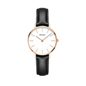<span class=keywords><strong>Montre</strong></span> analogique à quartz de luxe pour <span class=keywords><strong>femme</strong></span>, <span class=keywords><strong>bracelet</strong></span> en acier et <span class=keywords><strong>cuir</strong></span>, étanche, style business tendance - Product Image 5