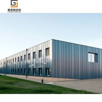 Estructura de Acero Galvanizado de Fácil Instalación, Taller de Gran Envergadura para Almacenamiento de Materiales de Construcción de Cemento y Arena