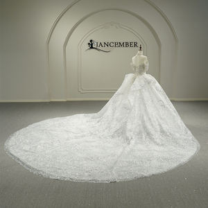 Robe de mariée bouffante en cristal Sweetheart Crystal Puffy de Jancember GT26009 pour femmes - Product Image 3