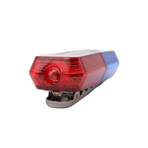 Red Blue Warning Light Security Shoulder Lamp With Flashlight Rechargeable Strobe Flashing LED Shoulder Light