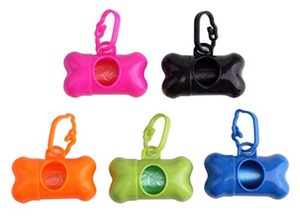 Custom logo New Natural Material Wheat Straw Bone Shaped Distributor with 1rolls Biodegradable Poop Bags Dog Poop Bag <b>Holder</b> - Product Image 2