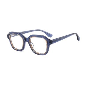 Gafas <span class=keywords><strong>Retro</strong></span>, monturas cuadradas de acetato, inserto grueso, gafas de templo de primavera, gafas europeas y americanas - Product Image 5