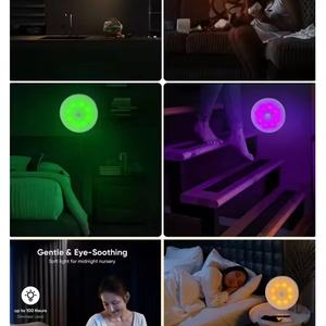 Vente flash : Lampe à détecteur de mouvement rechargeable avec télécommande RGB, lumière nocturne sans fil magnétique à coller au mur, pour les marches et les escaliers - Product Image 4
