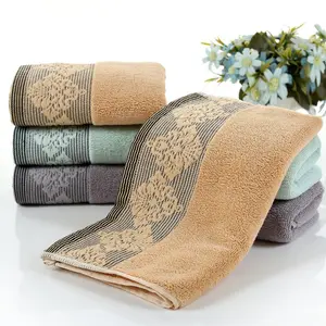 Household European Flower Daily Adult Bath Towel Jacquard 33*74cm Luxury Terry Cotton Face Towel