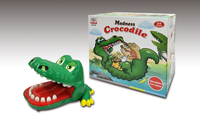 Set de farces pour enfants, jouet de décompression, bouche Crocodile, idéal pour faire des morsures en famille, 10 pièces