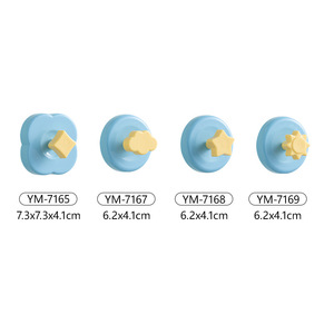 Suction Cup Hooks 7.3x7.3x4.1cm Heavy Duty For Kitchen Bathroom Bedroom Dormitory Door Towel Clothes Hook - Product Image 1