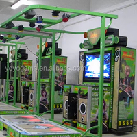 Machine d'arcade de danse à LED pour 2 joueurs, simulateur de rythme commercial à monnayeur pour centres commerciaux et parcs d'attractions
