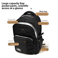 Sac d'école étanche mode haute qualité sac à dos léger Simple fermeture éclair grande capacité étudiant sac à dos