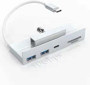 IMac USB-C 허브 어댑터 10Gbps 5 in 1 USB C 허브 iMac 2021 USB-C 클램프 허브 타입 도킹 스테이션