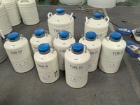 AODA YDS-10 10L Conteneur portable en alliage d'aluminium pour azote liquide, petit réservoir Dewar LN2, stockage cryogénique de sperme animal de haute qualité pour laboratoire et applications esthétiques