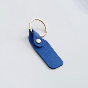 Blank Fob Kit Rectangular Pu Leather Keychain With <b>Key</b> <b>Ring</b> Minimalist Keyring for Diy - Product Image 6