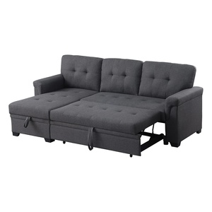 <span class=keywords><strong>Canapé</strong></span> modulable en forme de L facile à assembler pour le salon, <span class=keywords><strong>canapé</strong></span> modulable avec rangement, chaise longue et lit escamotable - Product Image 1