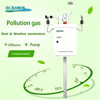 Sistem Pemantauan Kualitas Lingkungan Luar Ruangan AQM-09 Monitor Kualitas Udara Debu Suhu Kelembaban Gas untuk Lokasi Konstruksi Perkotaan