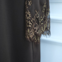 Abaya Modeste 2026 Sharut, Robe Musulmane, Cardigan en Dentelle Florale, Abaya Ouverte de Luxe de Dubaï, Cardigan Frontal pour Femmes Musulmanes