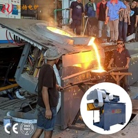 Horno de Fusión de Acero, Capacidad de Fusión de 500 kg, 1 t, 2 t, 5 t, para Fundición, Fábrica, Chatarra Industrial, Horno de Inducción de 20 Toneladas, Precio