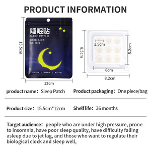 Parches para Dormir, 9 Unidades por Bolsa, Hidrogel con Extracto de Plantas para el Alivio del Insomnio, Uso Nocturno - Product Image 5