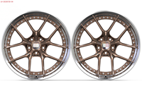 Jantes en alliage réplique concave en deux parties OEM personnalisées à bas prix 20X9 21X13 5X112 argent poli pour Lamborghini Aventador Lp700