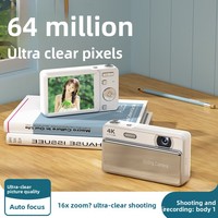 Nouvel appareil photo numérique HD 28MP CMOS à glissière M15 pour étudiants, idéal comme cadeau, avec carte SD, écran 2-3 pouces et vidéo 4K