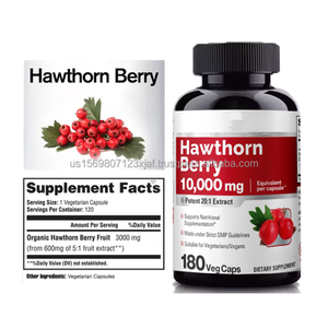 แคปซูลสารสกัดจากผลฮอว์ธอร์นออร์แกนิก OEM ยี่ห้อ ASAP อาหารเสริมบำรุงหัวใจ 500 มก. แคปซูลผลฮอว์ธอร์น - Product Image 3