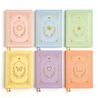 Carnet personnalisé A5 couleur macaron, couverture rigide, impression dorée, journal, cadeau pour étudiants