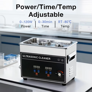 Laboratório 120W Ultrasonic Cleaning Machine Jóias e Óculos Equipamento Limpeza Embarcação Máquina - Product Image 6