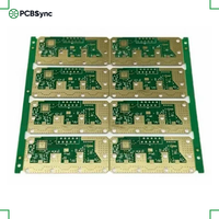 PCBSync Rogers RT/duroid 5880 0.5mm 1oz Or dur 2 couches Carte RF à perte ultra-faible