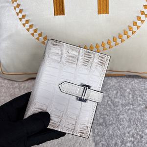 Premium Crocodile Skin Bifold Wallet | Custom Logo Short Purse for Business <b>Gifts</b> & Corporate Gifting - Product Image 1