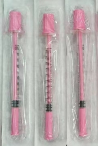 Seringues d'<span class=keywords><strong>insuline</strong></span> stériles jetables VetRx roses de 0,3 ml, 0,5 ml, 1 ml, aiguilles vétérinaires U-40 29G 30G 31G 8 mm 5/16'' 12,7 mm 1/2'' pour animaux de compagnie - Product Image 3