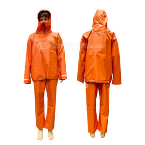 Custom Strong Durable Foul Wet Weather Gear Waterproof PVC Rain Suit Jacket <strong>Bib</strong> <strong>and</strong> <strong>Brace</strong> Heavy Duty <strong>Fishing</strong> Raincoat - Product Image 4