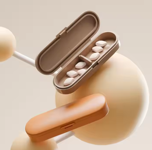 Caja de Medicamentos Portátil Personalizada a Prueba de Luz, Pequeño Contenedor de Plástico para Almacenamiento de Pastillas con Subcaja - Product Image 4