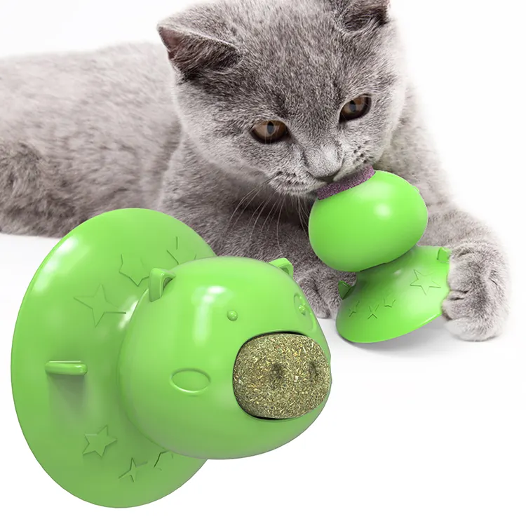 2020 Prodotti Per animali domestici Gatto Catnip Toy Interactive Chew Giocattoli Del Gatto Con Il Disco Succhia