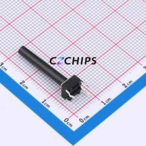 TSA06131-245B532CA Tactile Switch Through hole-4P,6.1x6.1mm Switch Single Pole Single Throw Round Button 2.8N Through Hole - Product Image 2