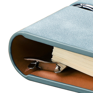 Tùy chỉnh 2026 bơm lại 6-<span class=keywords><strong>Ring</strong></span> chất kết dính Tạp Chí tổ chức với lót giấy PU da Vòng chất kết dính A4 cao cấp bơm lại máy tính xách tay - Product Image 5