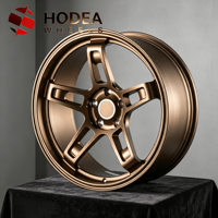 Jantes sport monobloc forgées 5 branches bronze mat 18/19/20/21/22 pouces pour BMW Audi Ford Chevrolet Dodge, finition PCD ET personnalisée