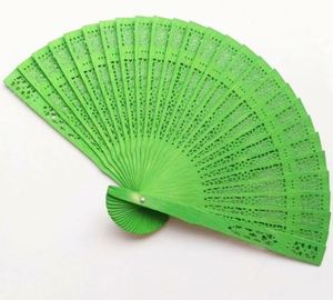 Abanico de Mano de Madera Tallada, Ecológico, Personalizado, Portátil, Multicolor, Estilo DIY, Decoración para el Hogar, Adorno para Halloween y Navidad - Product Image 1