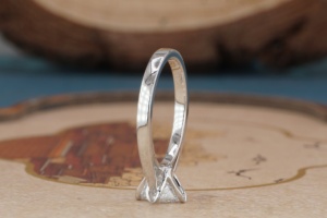 Bague en or massif 14 carats avec diamant de laboratoire pour femme, certifiée IGI, bague de fiançailles en diamant synthétique, bijoux élégants et raffinés pour mariage - Product Image 6